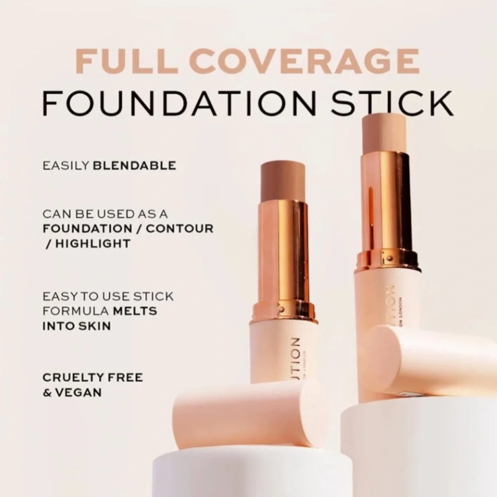 Makeup Revolution F4 Fast Base Stick Foundation - Creamy Beige